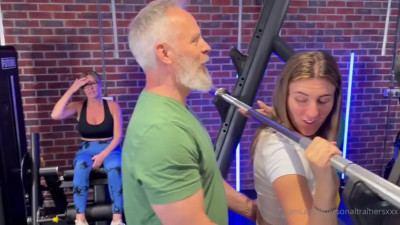 OnlyFans - Katy Robertson - Threesome In Gym
